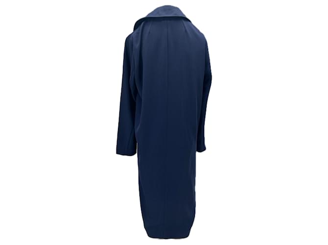 Giacca lunga Sandro blu navy in cotone - vista 2