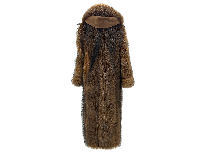 Philipp Plein Pelliccia lunga marrone - vista 2