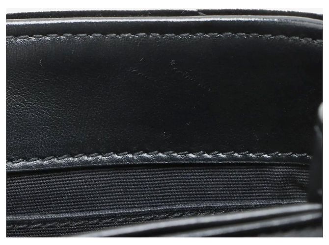 Saint Laurent Borsa a tracolla in velluto nero Loulou - vista 13