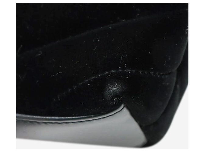 Saint Laurent Borsa a tracolla in velluto nero Loulou - vista 15