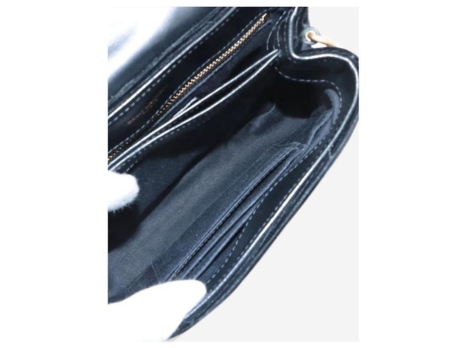 Saint Laurent Borsa a tracolla in velluto nero Loulou - vista 6