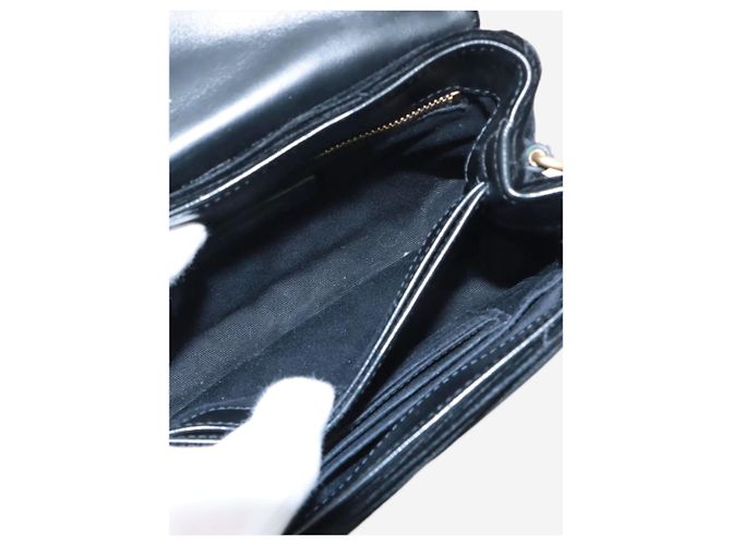 Saint Laurent Borsa a tracolla in velluto nero Loulou - vista 9