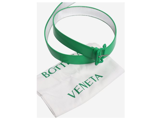 Bottega Veneta Cintura in pelle verde - vista 4