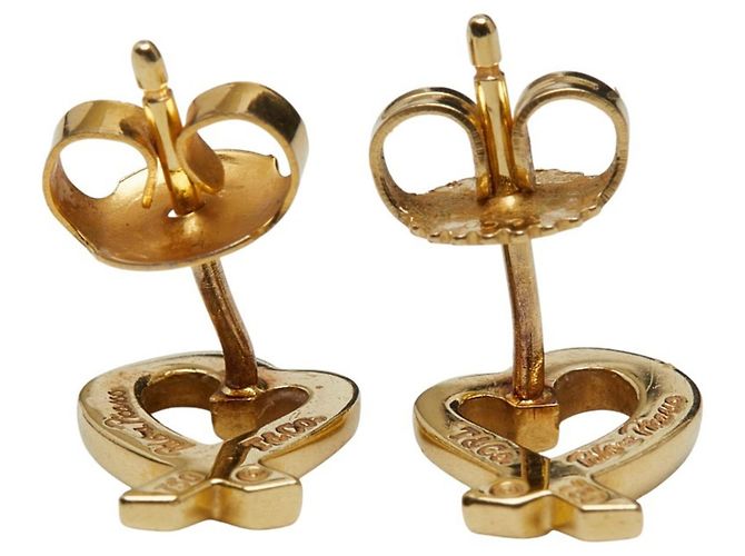 Tiffany & Co. Loving Heart Earrings in 18K Yellow Gold - view 4