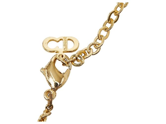 Collana con Logo Placcato Oro Christian Dior D'oro - vista 5