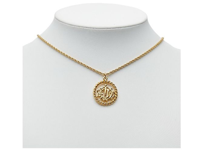 Collana con Logo Placcato Oro Christian Dior D'oro - vista 7