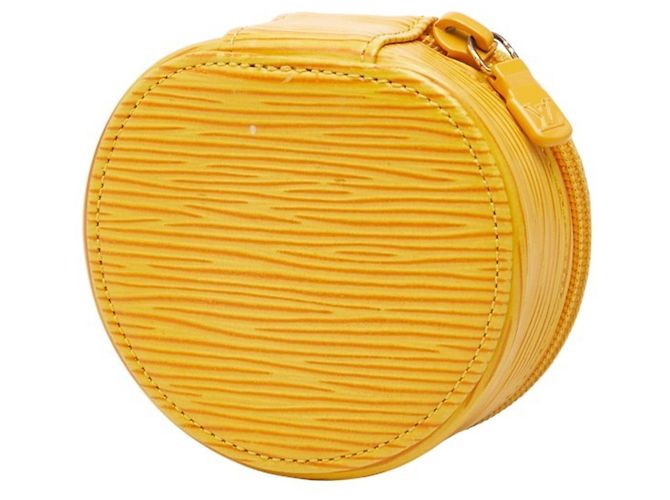 Pochette Bijou 8 Ecran Epi Louis Vuitton Giallo - vista 2