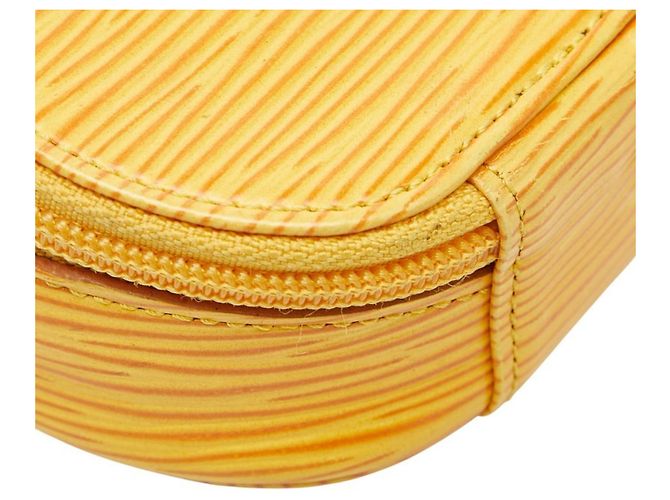 Pochette Bijou 8 Ecran Epi Louis Vuitton Giallo - vista 4