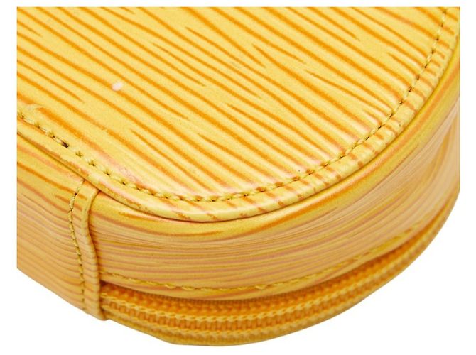 Pochette Bijou 8 Ecran Epi Louis Vuitton Giallo - vista 5
