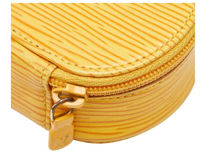 Pochette Bijou 8 Ecran Epi Louis Vuitton Giallo - vista 6