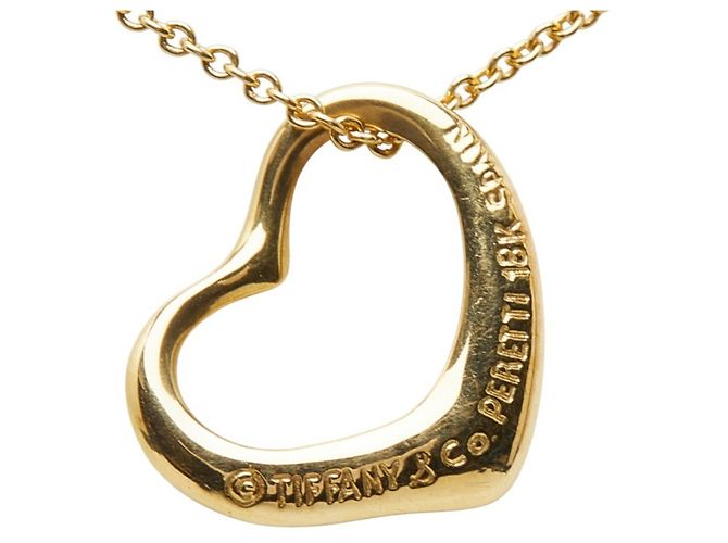 Collana Open Heart in Oro Giallo 18K di Tiffany & Co. - vista 3