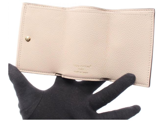 Cartera Rock Mini Tri-fold Louis Vuitton Beige Gris - vista 3