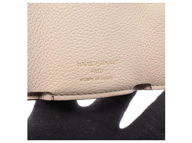 Cartera Rock Mini Tri-fold Louis Vuitton Beige Gris - vista 5