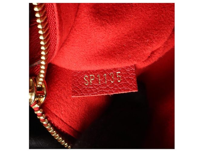 Borsa Tote Pallas di Louis Vuitton Marrone Rosso Monogramma - vista 5