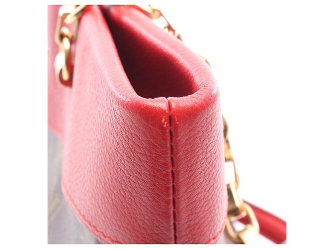 Borsa Tote Pallas di Louis Vuitton Marrone Rosso Monogramma - vista 7