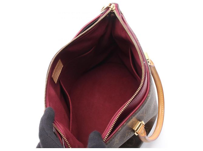 Borsa Pallas Louis Vuitton Marrone Bordò - vista 3