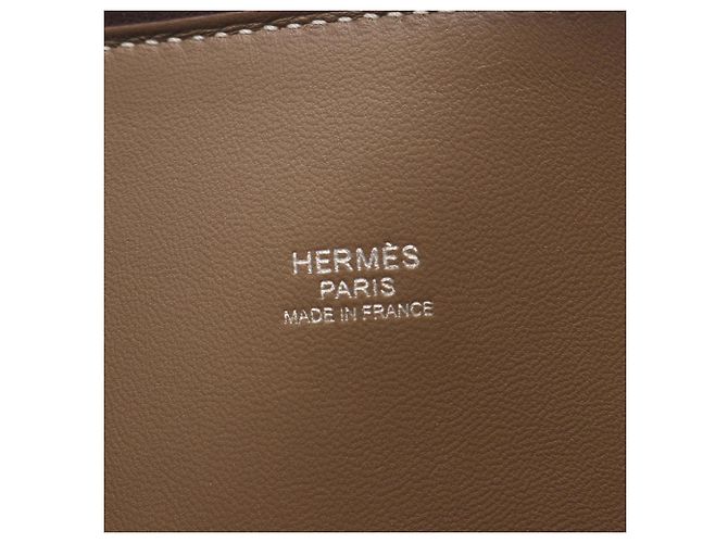 Borsa Hermès Bolide 31 in grigio Etoupe Marrone Taupe - vista 4