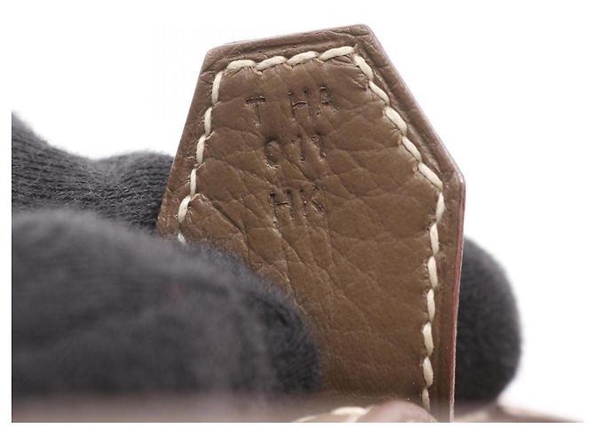 Borsa Hermès Bolide 31 in grigio Etoupe Marrone Taupe - vista 5