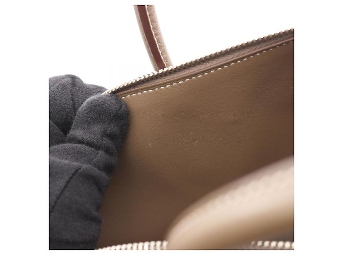 Borsa Hermès Bolide 31 in grigio Etoupe Marrone Taupe - vista 9