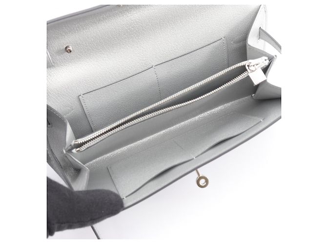 Borsa a Spalla Kelly To Go di Hermès Argento - vista 3