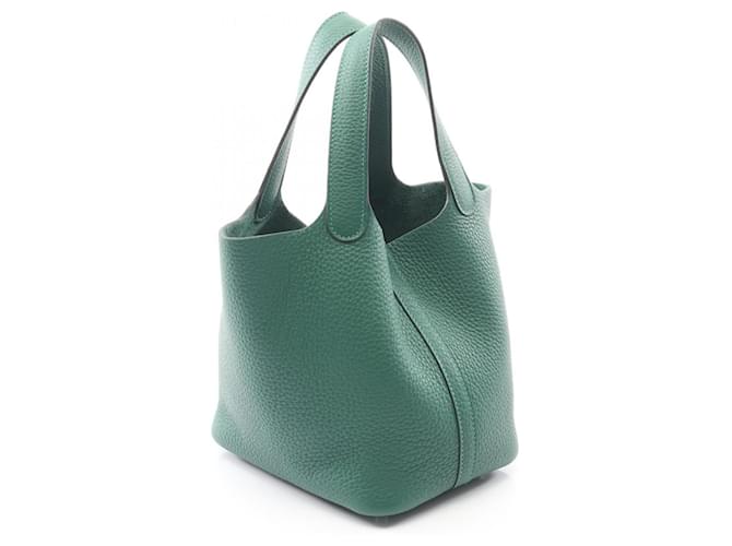 Borsa Picotin Lock PM di Hermès Verde - vista 2