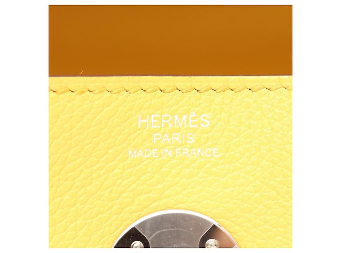 Borsa a Spalla Hermès Lindy 26 Giallo - vista 4