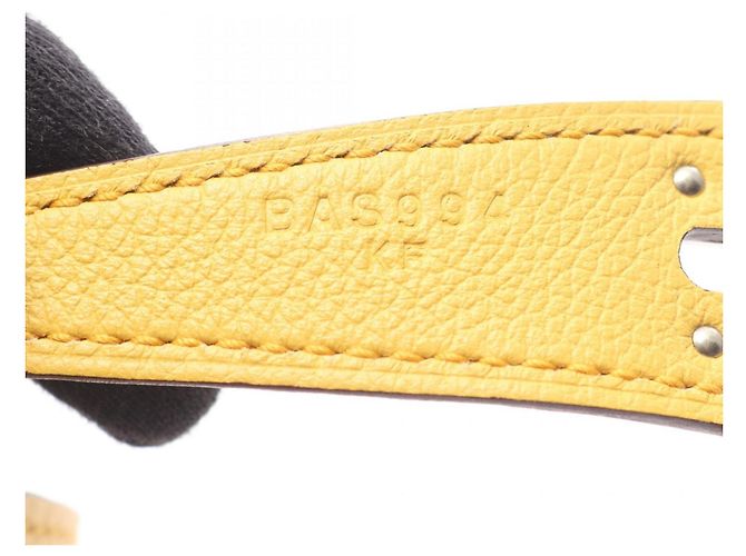 Borsa a Spalla Hermès Lindy 26 Giallo - vista 5