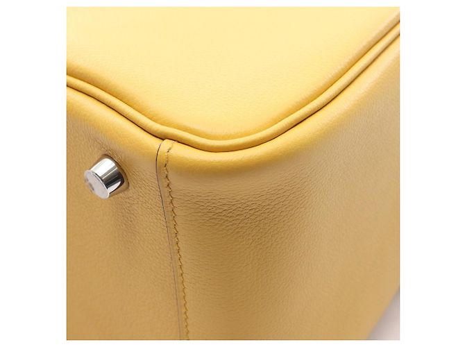Borsa a Spalla Hermès Lindy 26 Giallo - vista 6