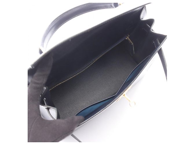 Borsa Hermès Kelly 28 Blu Blu navy - Ansicht 3