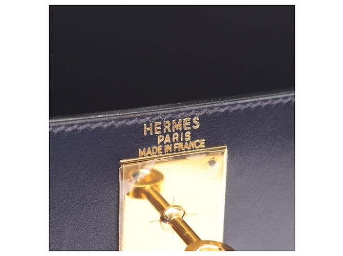 Borsa Hermès Kelly 28 Blu Blu navy - Ansicht 4