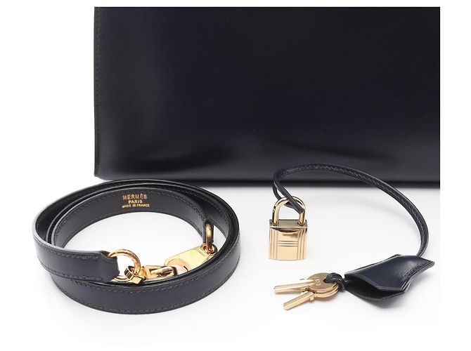 Borsa Hermès Kelly 28 Blu Blu navy - Ansicht 6