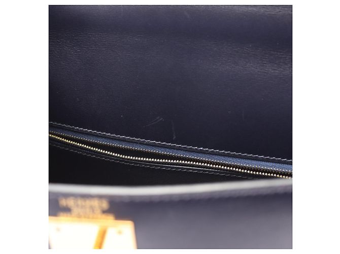 Borsa Hermès Kelly 28 Blu Blu navy - Ansicht 7