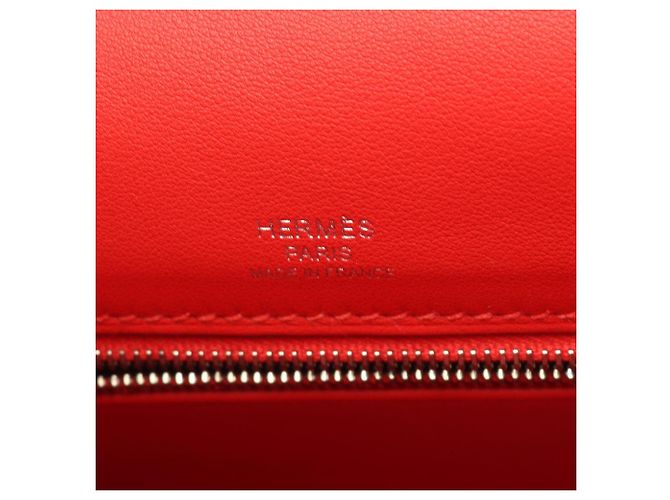 Borsa Hermès Kelly 28 Rosso Beige Crudo - vista 4