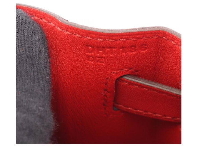 Borsa Hermès Kelly 28 Rosso Beige Crudo - vista 5