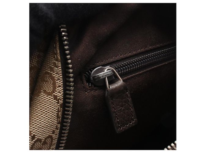 Gucci GG Canvas Rucksack Braun Beige - Ansicht 5