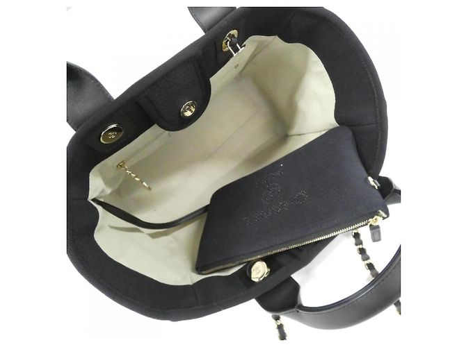Timeless Borsa Chanel Deauville Line AS3257 Nero - vista 6