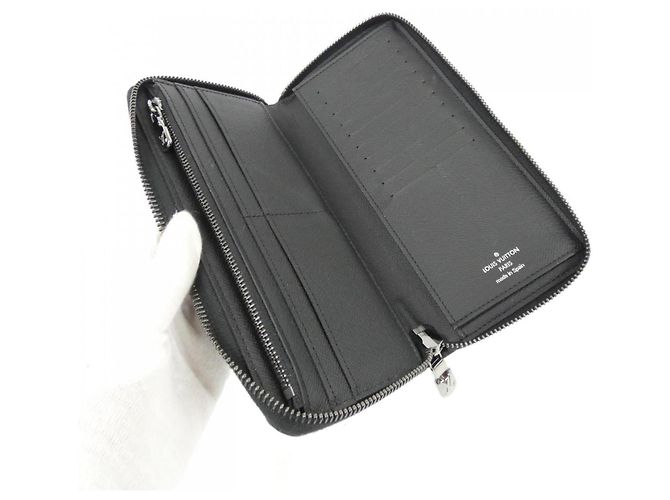 Portafoglio Zippy Monogram Eclipse Louis Vuitton Nero - vista 6