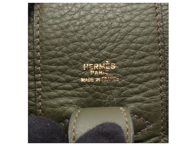 Hermès Intercity Handtasche Khaki - Ansicht 4