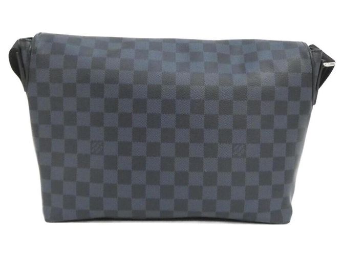 Borsa a Spalla Matchpoint Damier Cobalt di Louis Vuitton Nero Blu - vista 2