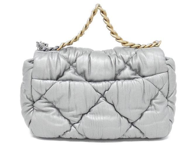 Borsa a Spalla Chanel 19 Linea AS1160 Argento - vista 2