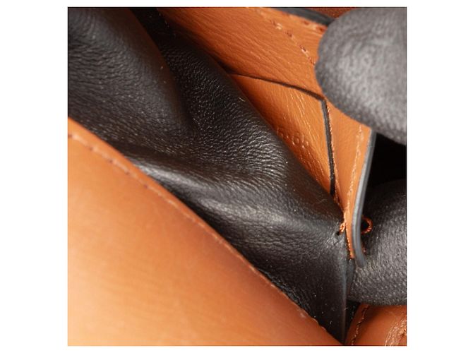 Mini borsa Marcie in shearling e pelle di vitello Chloé Brown - vista 6