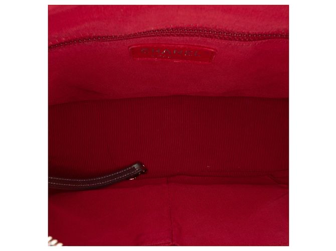 Chanel Viola Medio Iridescente Pelle di Vitello Gabrielle Crossbody Porpora - vista 4
