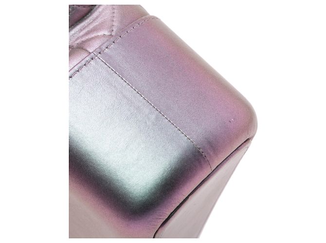 Chanel Viola Medio Iridescente Pelle di Vitello Gabrielle Crossbody Porpora - vista 9
