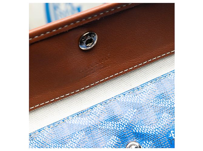 Goyard Blu Goyardine Reversibile Pertuis PM - vista 5