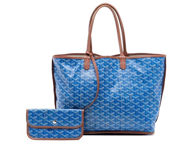 Goyard Blu Goyardine Reversibile Pertuis PM - vista 8