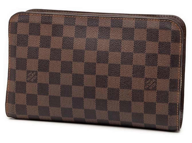 Pochette Saint Louis Damier Ebene Marrone Louis Vuitton - vista 2