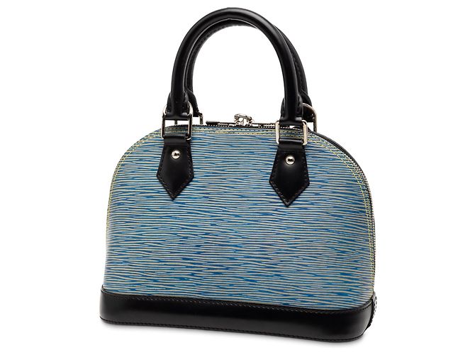 Louis Vuitton Alma BB en denim Epi azul - vista 2