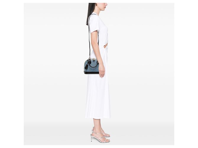 Louis Vuitton Alma BB en denim Epi azul - vista 7
