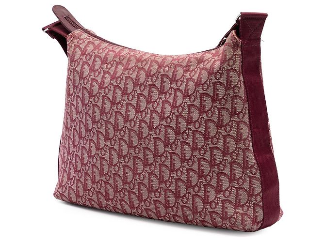 Borsa a tracolla in tela Trotter Diorissimo rossa di Dior Rosso - vista 2