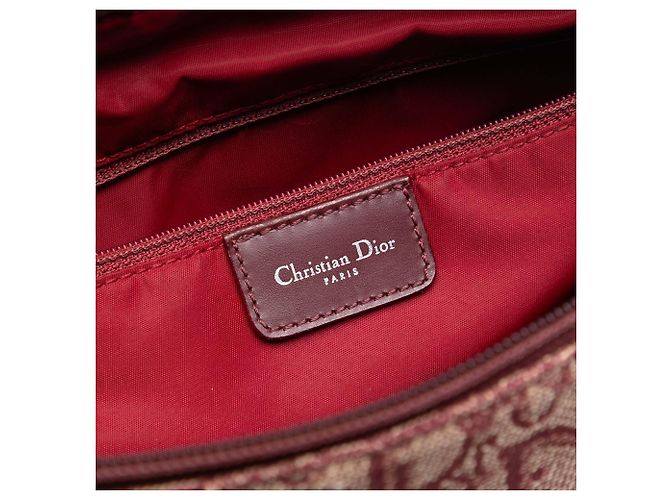 Borsa a tracolla in tela Trotter Diorissimo rossa di Dior Rosso - vista 5